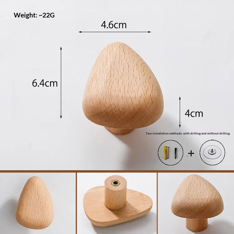 Wooden Wall Hooks | Modern Adhesive Coat Hooks for Entryway, Bathroom & Bedroom Secondary image