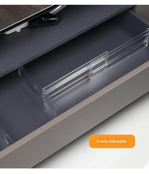 Adjustable Drawer Dividers | Expandable Closet & Kitchen Organizer for Flexible Storage