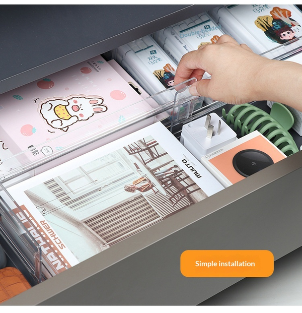 Adjustable Drawer Dividers | Expandable Closet & Kitchen Organizer for Flexible Storage