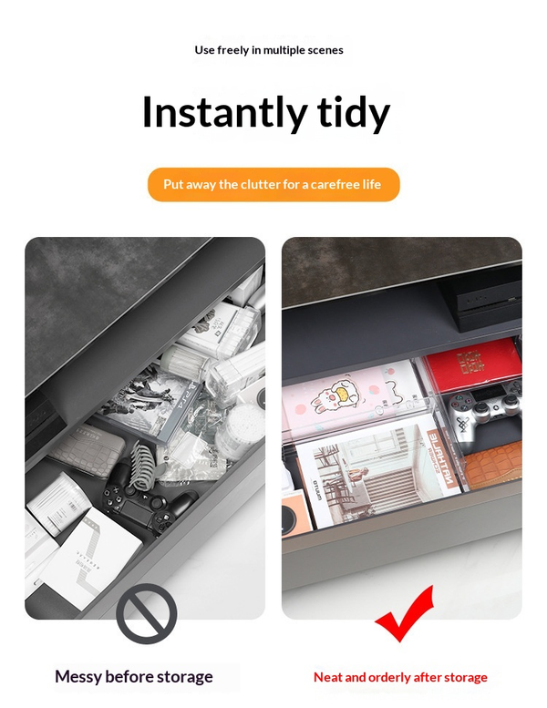 Adjustable Drawer Dividers | Expandable Closet & Kitchen Organizer for Flexible Storage
