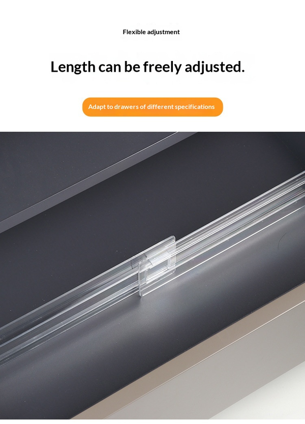 Adjustable Drawer Dividers | Expandable Closet & Kitchen Organizer for Flexible Storage