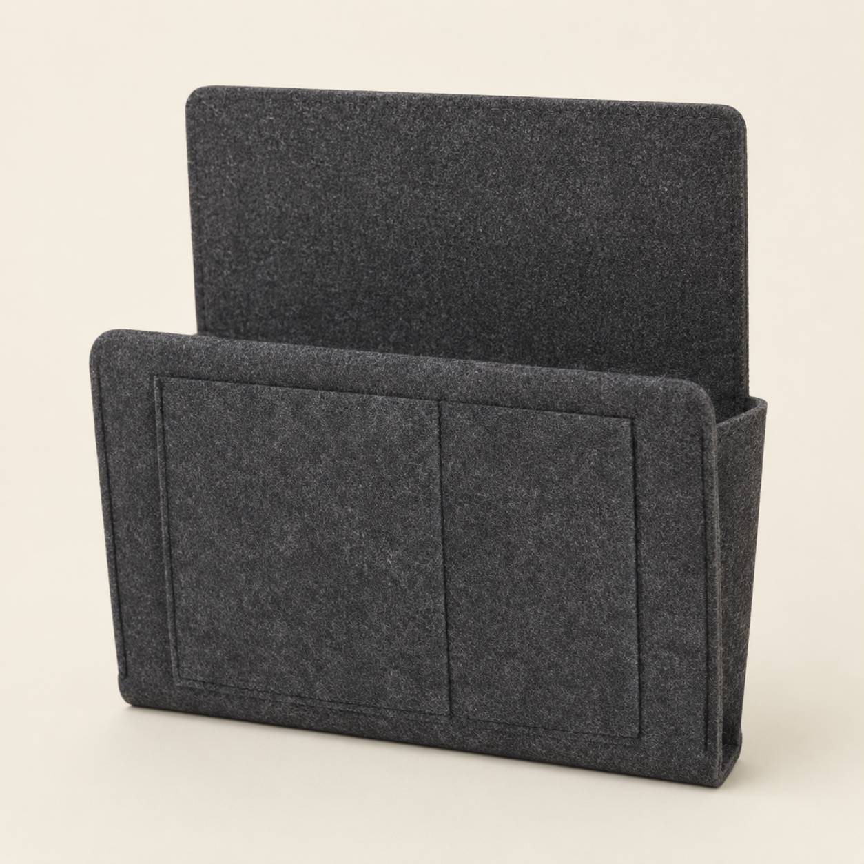 Bedside Storage Organizer Bag with Pockets | Felt Bed Hanging Caddy for Phone, Remote & Essentials Main image