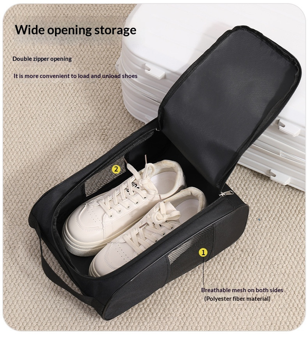 Breathable Travel Shoe Storage Bag | Dustproof & Portable Shoe Organizer for Travel and Closet Storage
