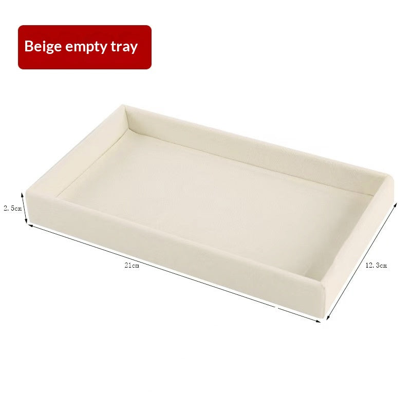 Velvet Drawer Organizer Tray | Modular Jewelry & Small Item Storage Box for Closet & Desk Secondary image