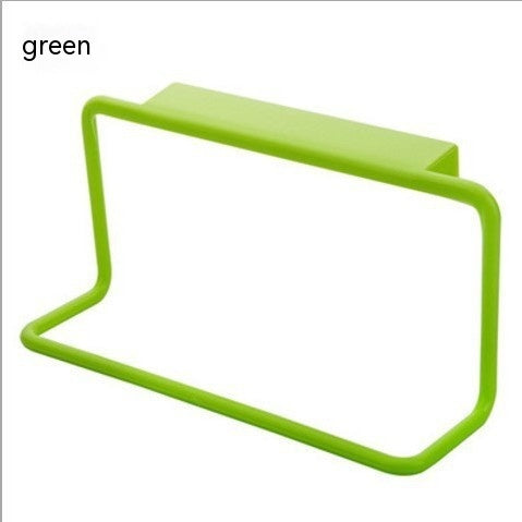 Cabinet Door Hanging Storage Hook Rack | No-Drill Kitchen & Bathroom Organizer for Towels & Gloves Secondary image