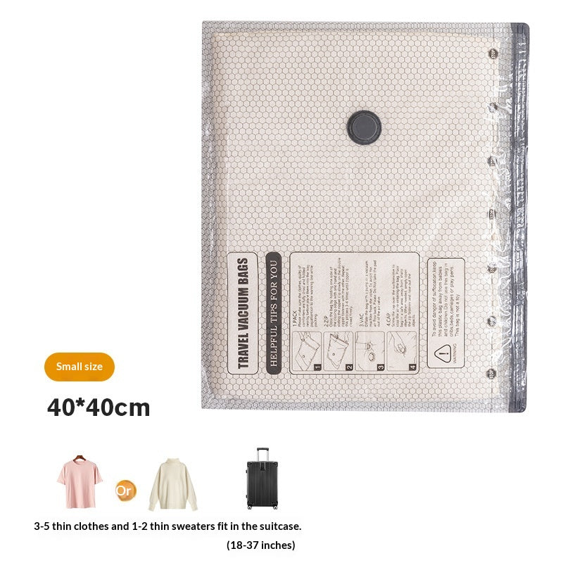 Electric Vacuum Compression Travel Bag with USB Pump | Space Saving Quilt & Clothing Organizer Secondary image