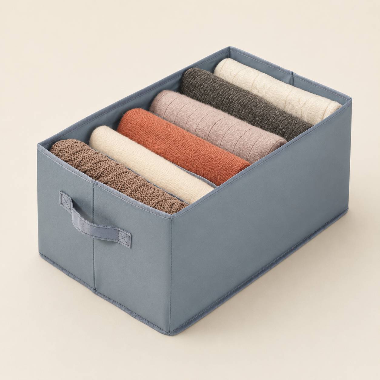 Foldable Drawer Organizer Box | Closet Storage Bin with Dividers for Clothes, Jeans & Sweaters Main image