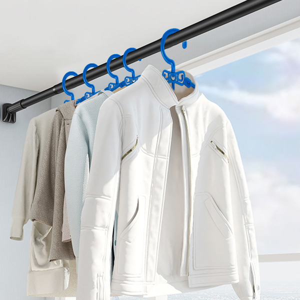 Foldable Space Saving Hangers | Compact Portable Closet Organizer for Small Space Storage