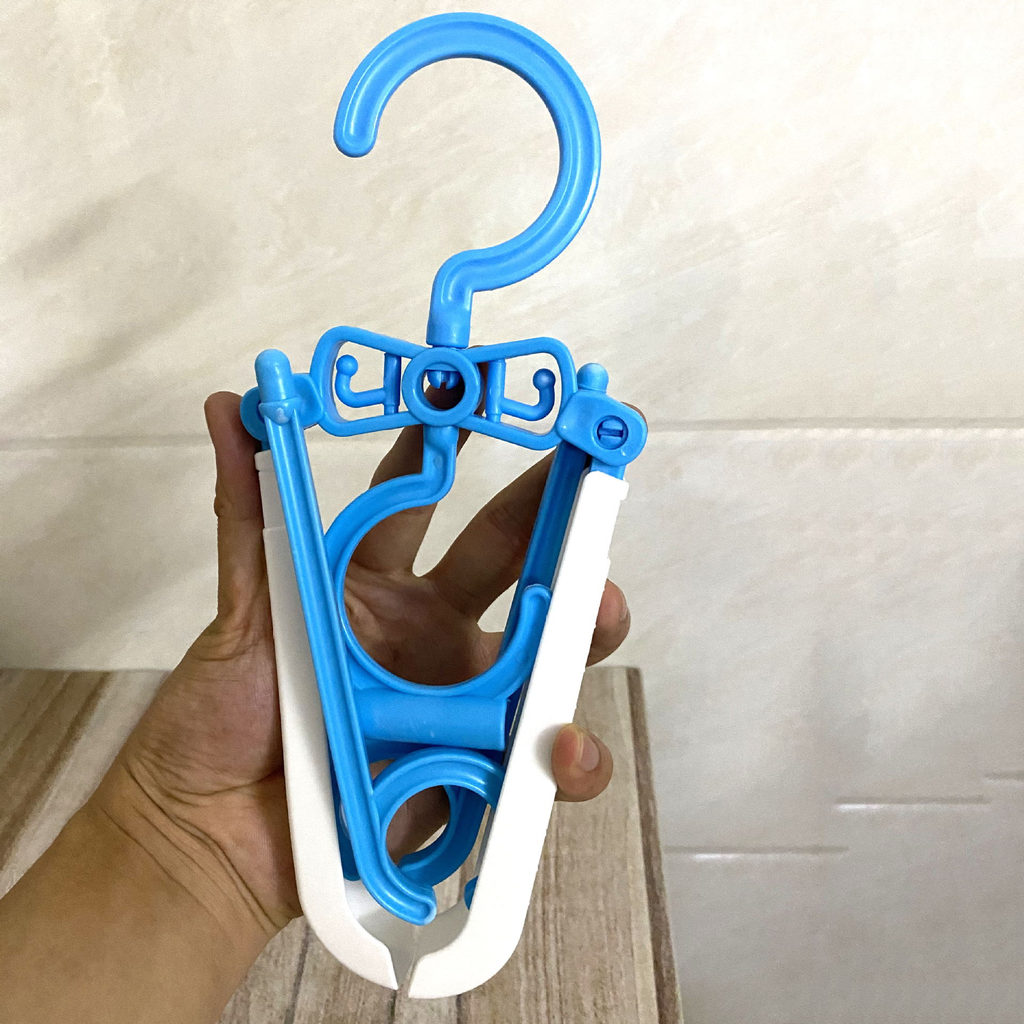Foldable Space Saving Hangers | Compact Portable Closet Organizer for Small Space Storage