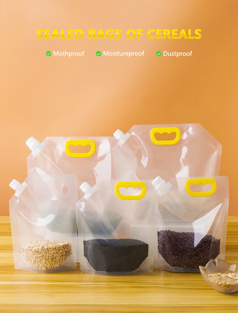 Kitchen Grain Storage Bags | Airtight Moisture-Proof Food Storage for Rice, Flour & Dry Goods