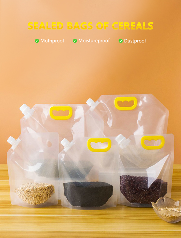 Kitchen Grain Storage Bags | Airtight Moisture-Proof Food Storage for Rice, Flour & Dry Goods