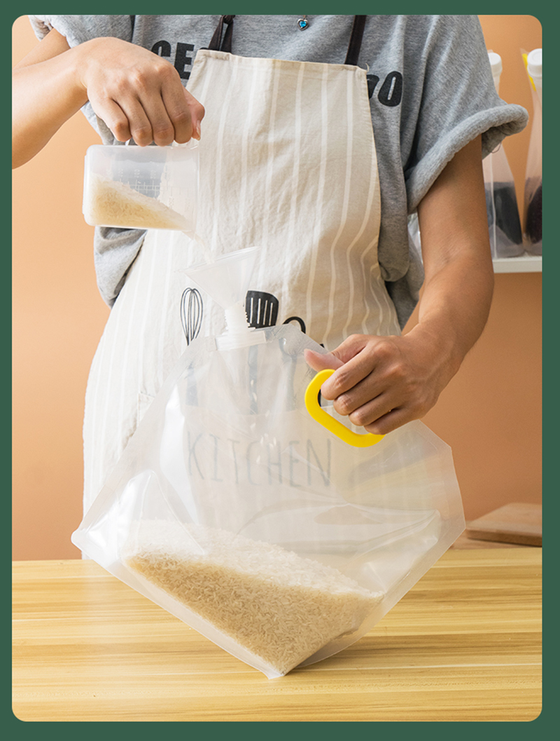 Kitchen Grain Storage Bags | Airtight Moisture-Proof Food Storage for Rice, Flour & Dry Goods