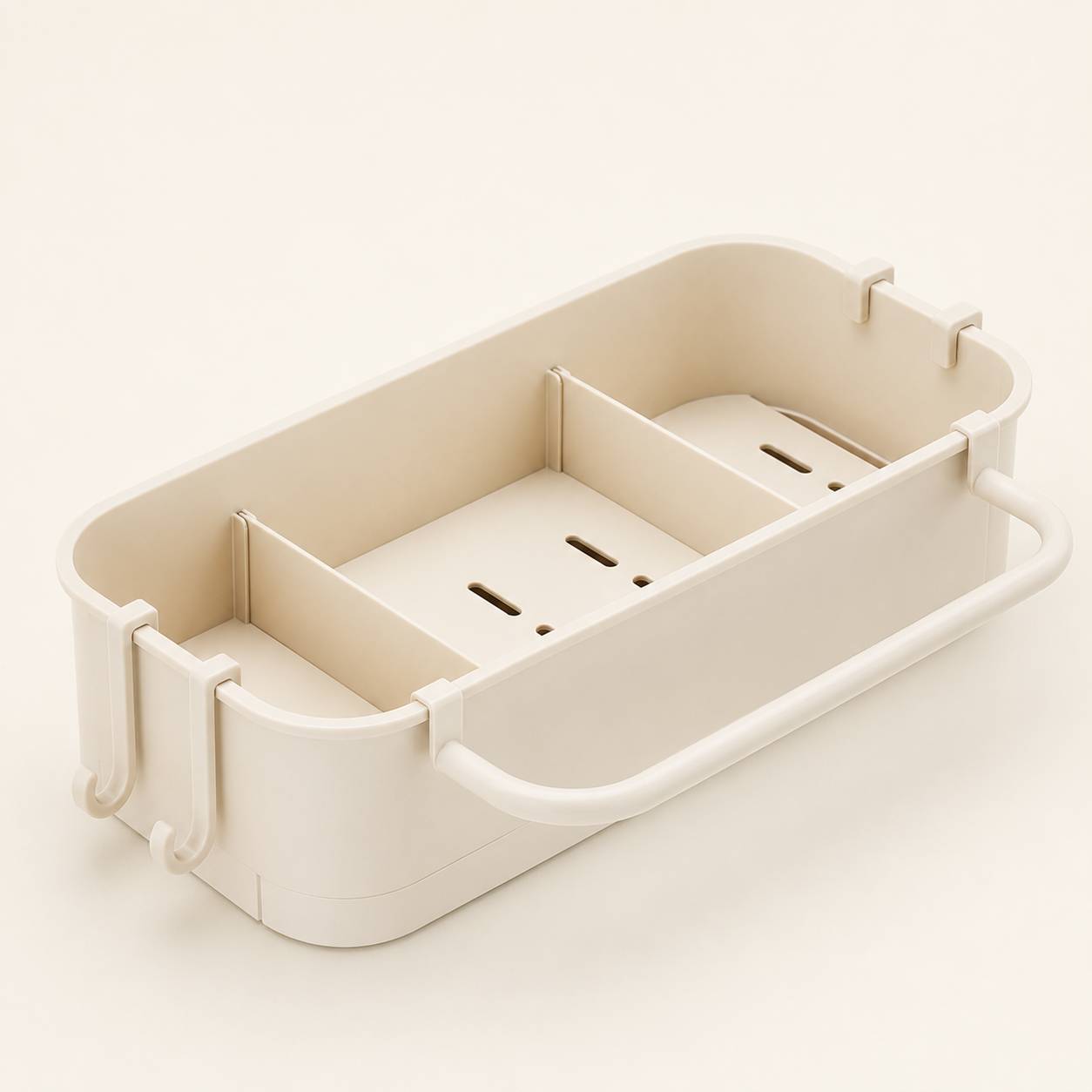Wall Mounted Kitchen Sink Organizer Shelf | Multifunctional Storage Rack with Towel Bar & Hooks Main image