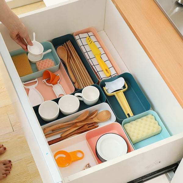 Drawer Organizer Bin | Plastic Storage Tray for Clothes, Underwear & Small Items