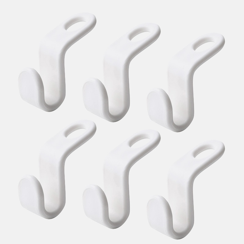 Space Saving Hanger Connector Hooks | Cascading Closet Organizer (6-Pack)