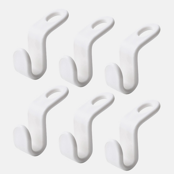 Space Saving Hanger Connector Hooks | Cascading Closet Organizer (6-Pack)
