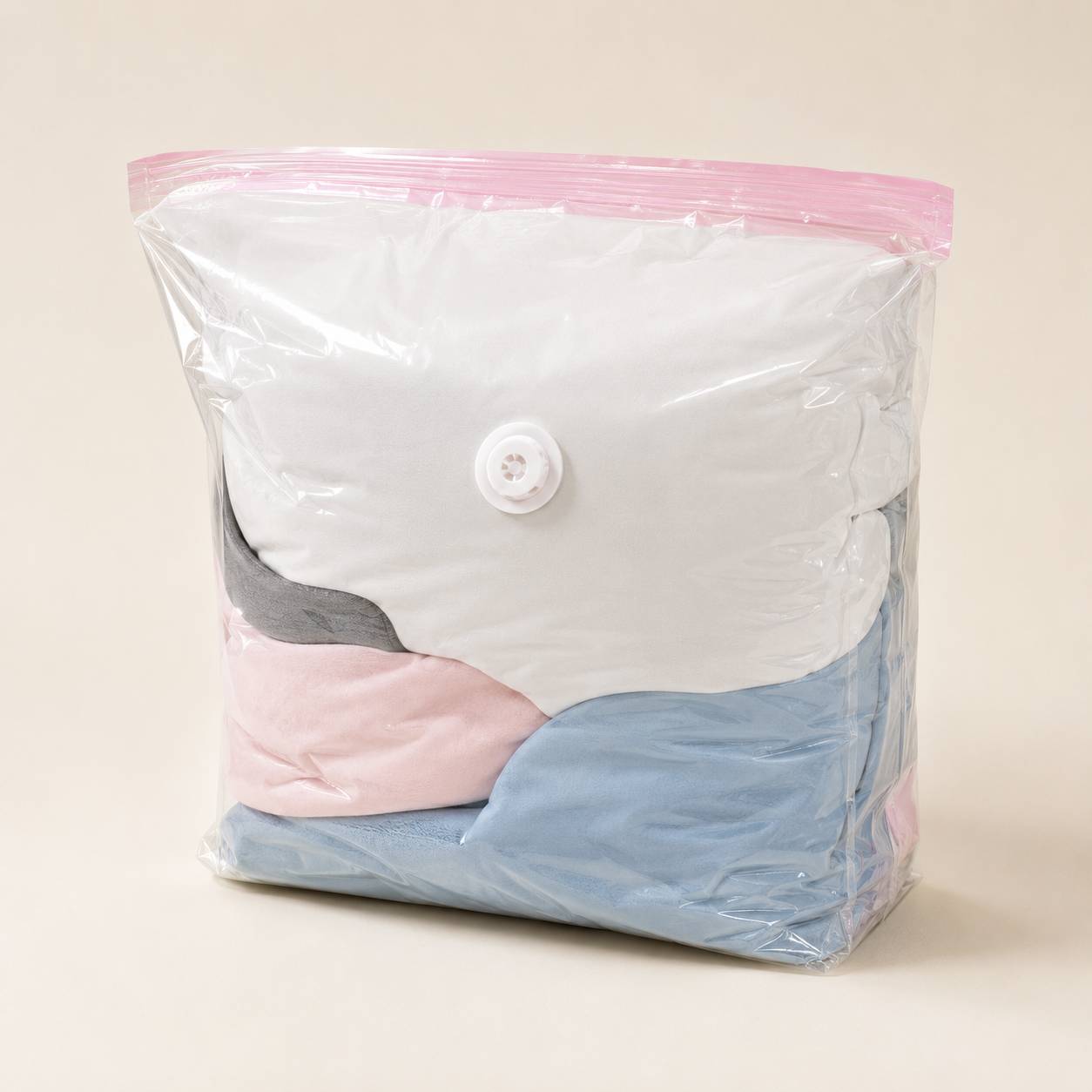Vacuum Compression Storage Bag for Down Jackets & Comforters | Space Saving Quilt Organizer (No Pump Required)