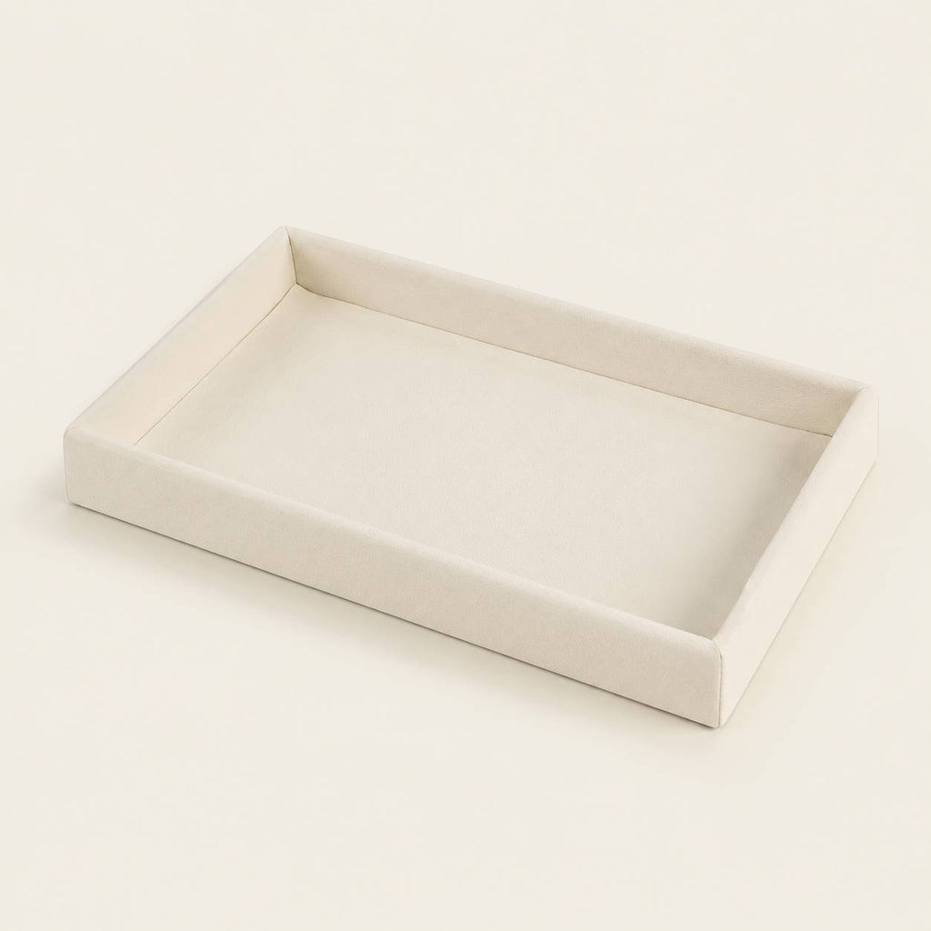 Velvet Drawer Organizer Tray | Modular Jewelry & Small Item Storage Box for Closet & Desk