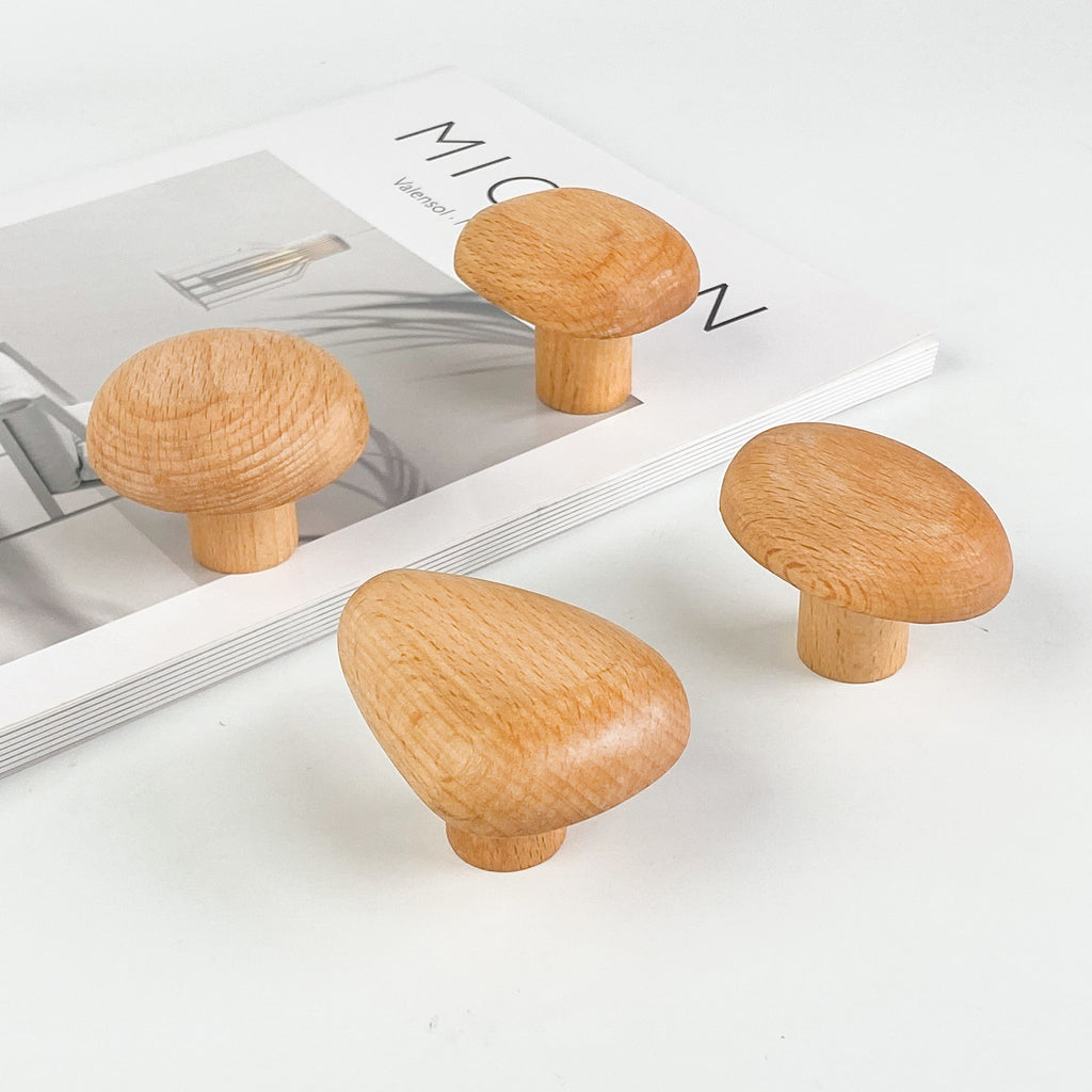 Wooden Wall Hooks | Modern Adhesive Coat Hooks for Entryway, Bathroom & Bedroom