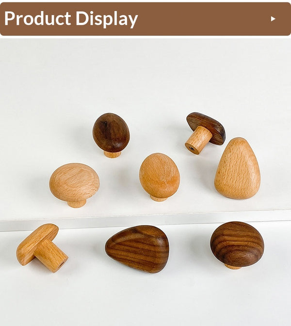 Wooden Wall Hooks | Modern Adhesive Coat Hooks for Entryway, Bathroom & Bedroom