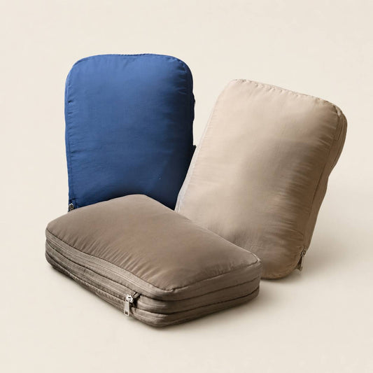 Zippered Compression Packing Bag | Travel Clothing Organizer for Suitcase & Space Saving Storage